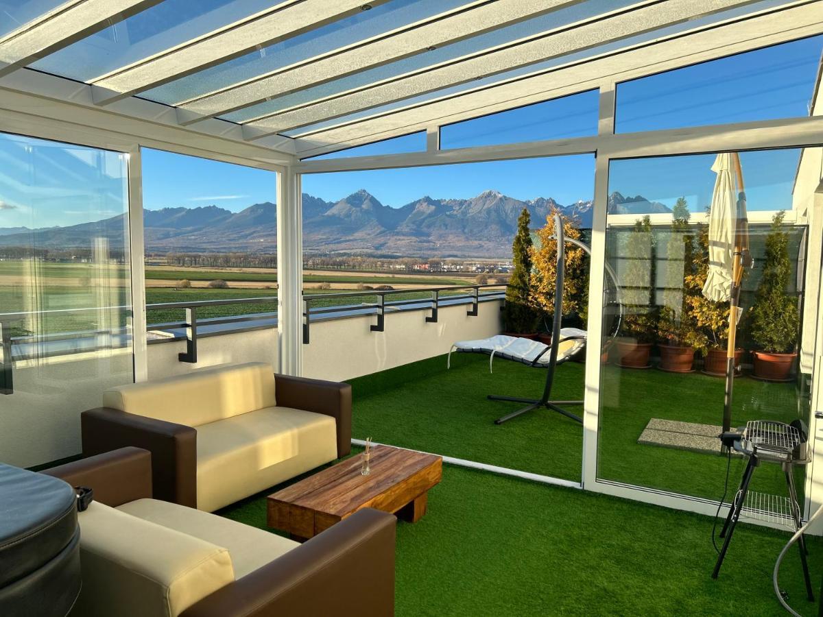 Tatra Billetee Apartman S Luxusnym Vyhladom Na Vysoketatry A Sukromnym Wellness Попрад Екстер'єр фото
